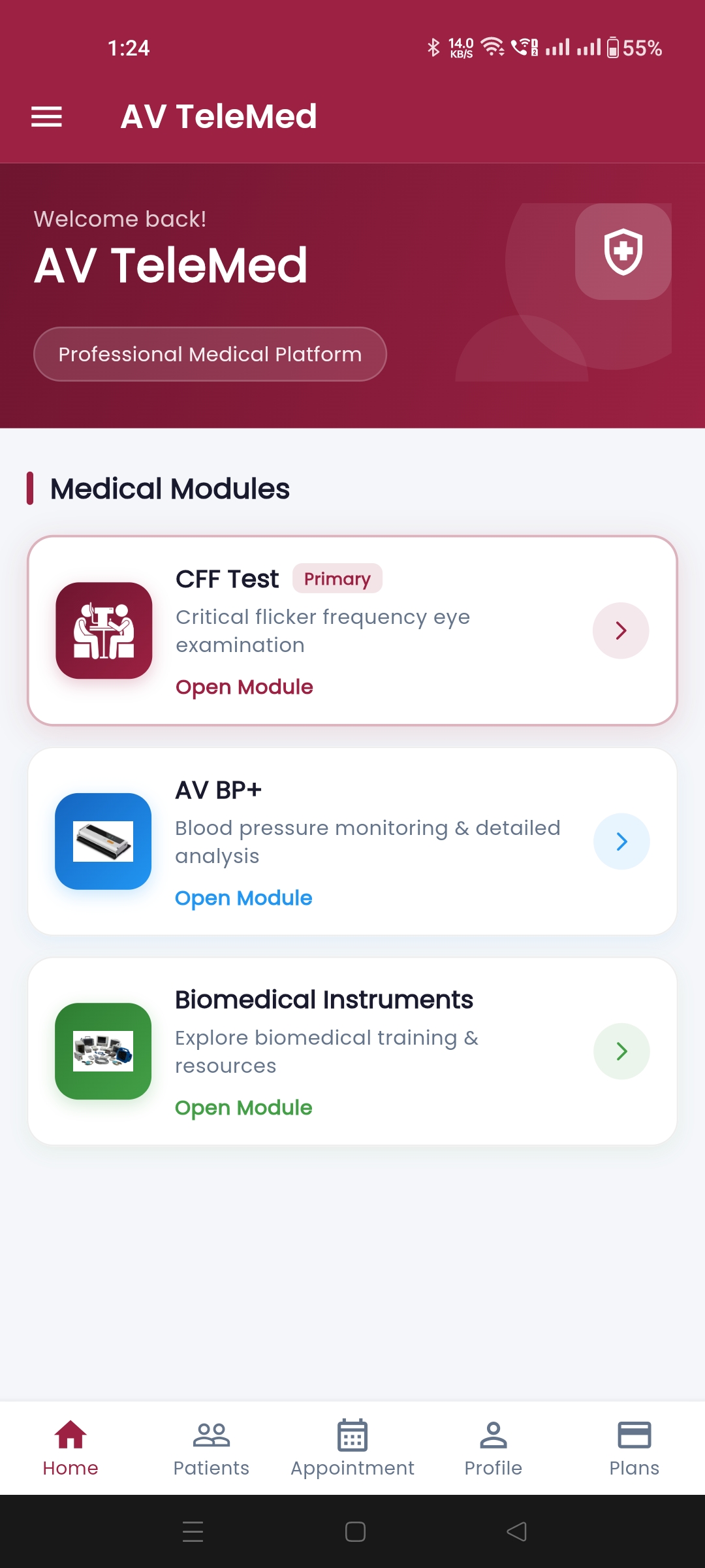 Doctor Console mobile view